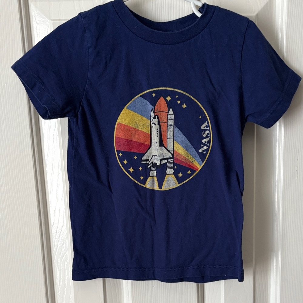 Port and Company Navy Blue NASA Shuttle Graphic Tee